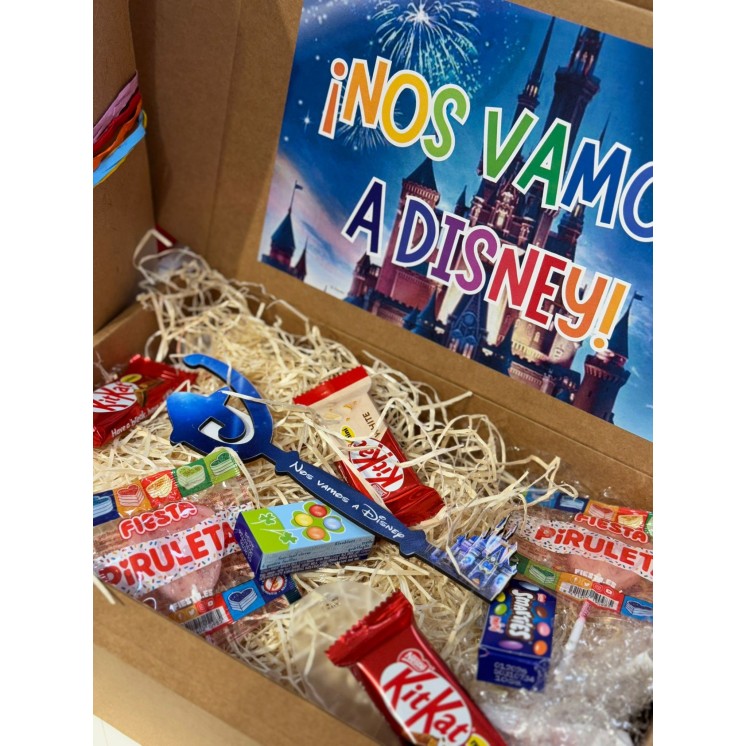 Caja Mágica con Golosinas y Llave de Disney | Regalo Único