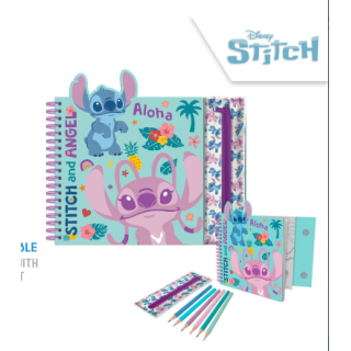 Cuaderno de Actividades con Estuche Stitch - Disney Creativo | Globos al Aire Tenerife