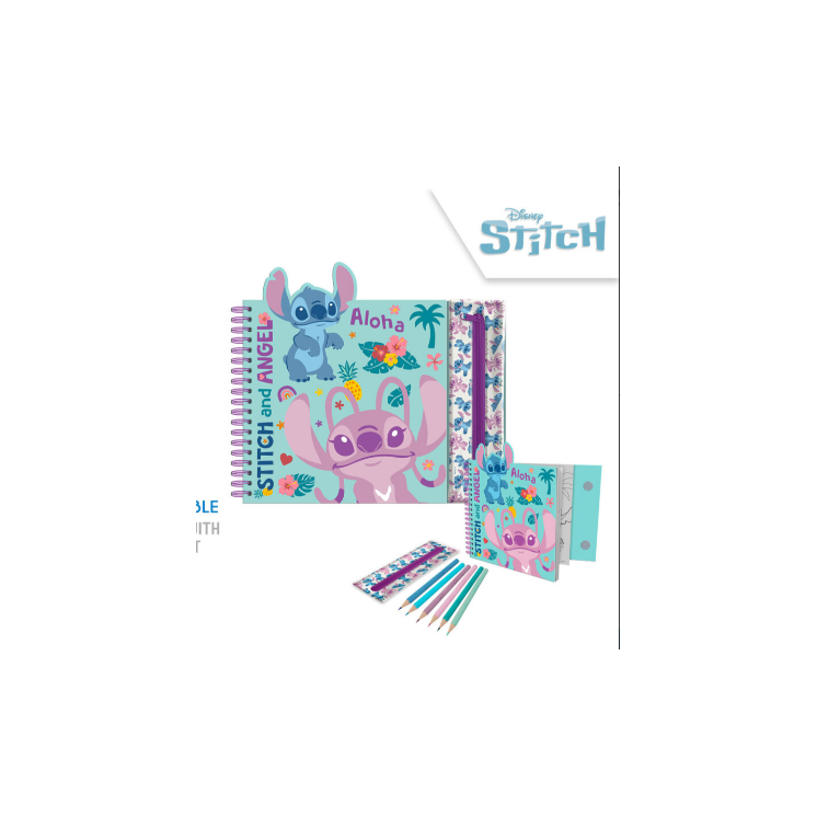 Cuaderno de Actividades con Estuche Stitch - Disney Creativo | Globos al Aire Tenerife