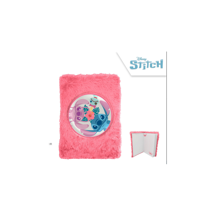 Libreta Plush Stitch - Tapa de Peluche Disney | Globos al Aire Tenerife