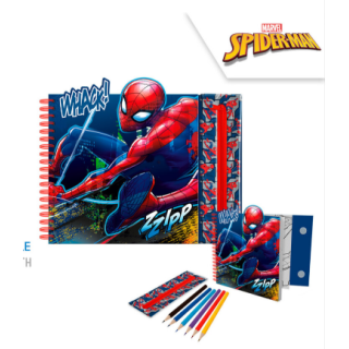 Cuaderno de Actividades con Estuche Spiderman - Marvel | Globos al Aire Tenerife