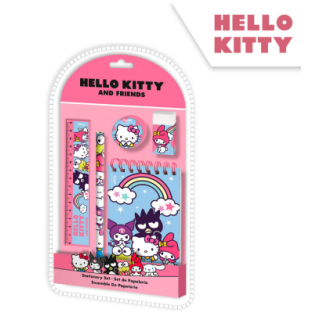 Set de Papelería 5 Piezas Hello Kitty - Sanrio Escolar | Globos al Aire Tenerife