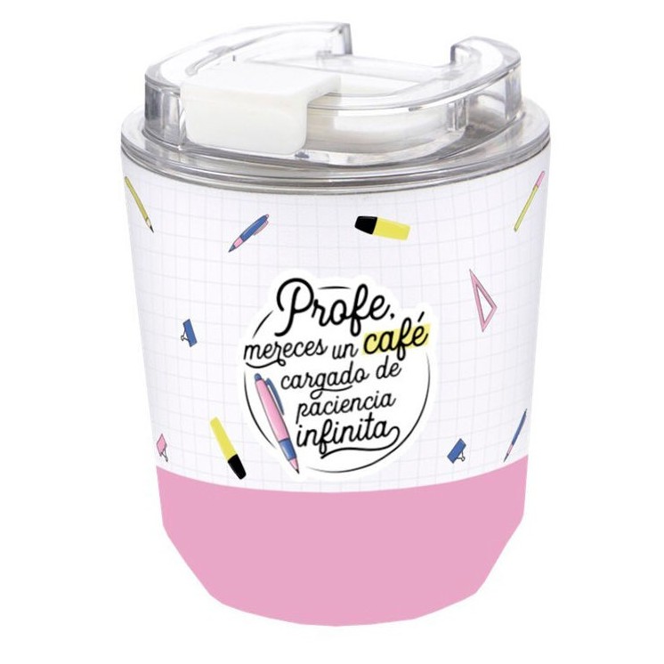 Vaso Térmico 280ml Profe - Regalo Original para Maestros | Globos al Aire Tenerife