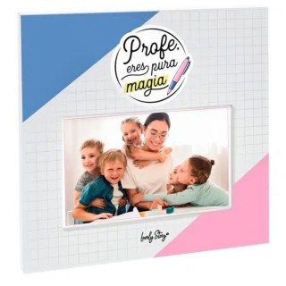 Marco de Fotos Lámina Profe, Eres Pura Magia - Regalo Original | Globos al Aire Tenerife