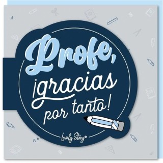 Tarjeta Profe Gracias por Tanto - Detalle de Agradecimiento | Globos al Aire Tenerife