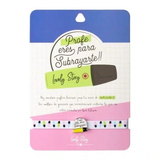 Pulsera Profe Eres para Subrayarte - Detalle Original | Globos al Aire Tenerife