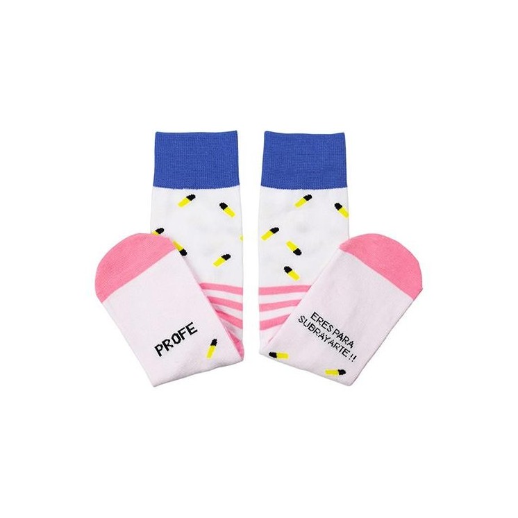 Calcetines Profe Eres para Subrayarte T36-41 - Regalo Original | Globos al Aire Tenerife