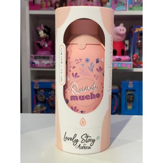 Botella Térmica 500ml Rosa Quiérete Mucho - Hidratación con Amor Propio | Globos al Aire Tenerife