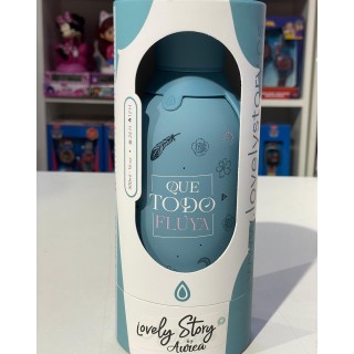Botella Térmica 500ml Que Todo Fluya - Azul Petrol | Globos al Aire Tenerife