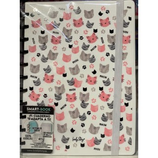 Libreta A4 100 Hojas Ice “Miau” - Papelería Felina | Globos al Aire Tenerife