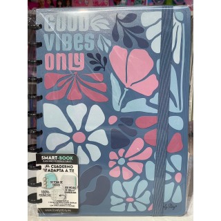 Libreta A4 100 Hojas Petrol Blue “Good Vibes Only” | Globos al Aire Tenerife