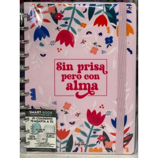 Libreta A4 100 Hojas Lila “Sin prisa pero con alma” | Globos al Aire Tenerife