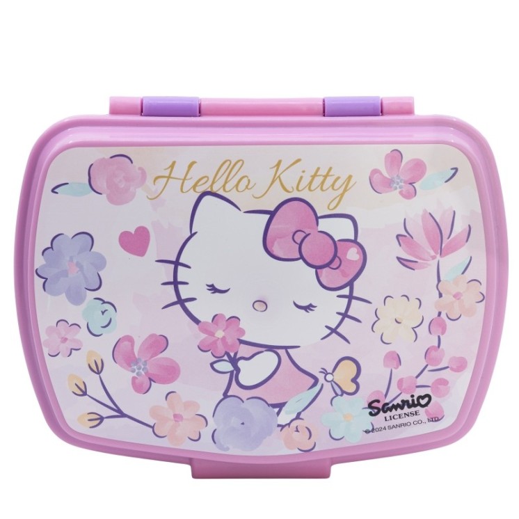 Sandwichera Rectangular Hello Kitty | Compacta y práctica