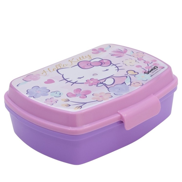 Sandwichera Rectangular Hello Kitty | Compacta y práctica
