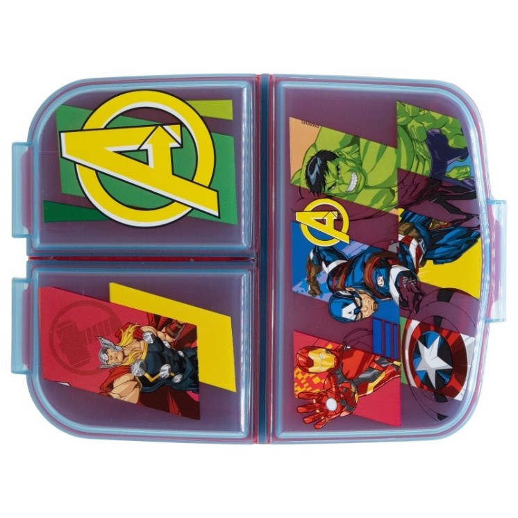 Sandwichera Múltiple Avengers Seven Wonders | Compartimentos prácticos