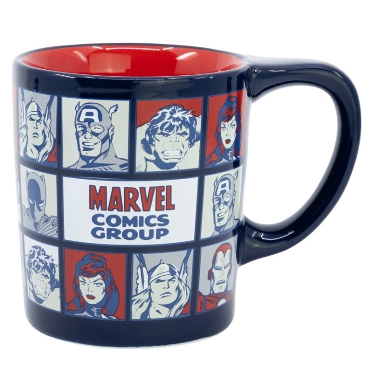 Taza Cerámica Antivuelco Marvel Avengers 300ml | Segura y divertida