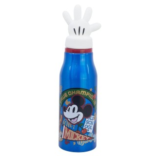 Botella Aluminio 690ml Mickey True Champions con Figurita 3D