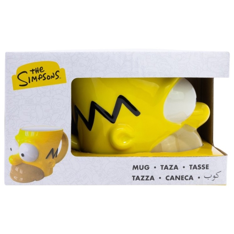 Taza Cerámica 3D 385ml Homer Simpson | Original y coleccionable