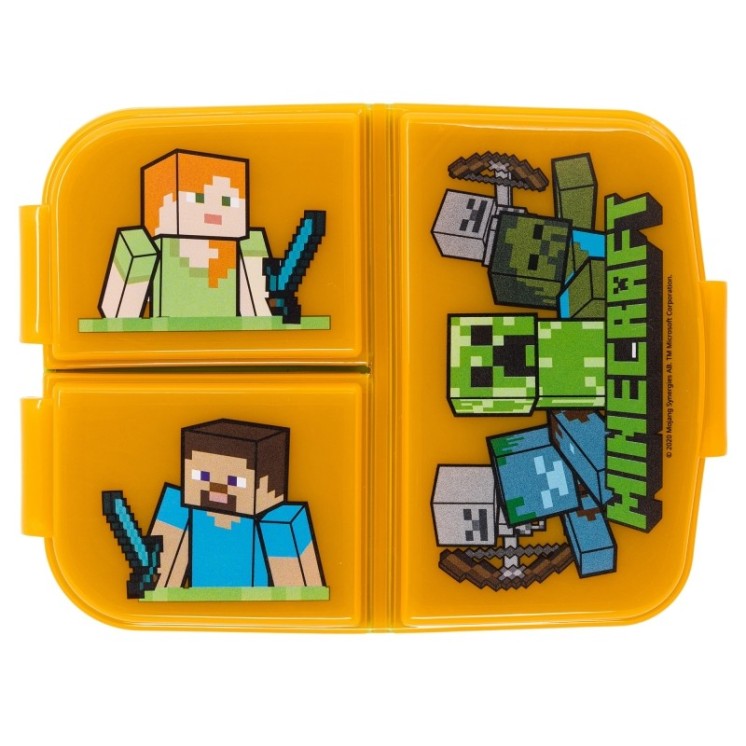 Sandwichera Múltiple Minecraft | Fiambrera infantil con compartimentos