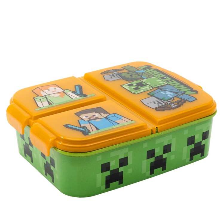 Sandwichera Múltiple Minecraft | Fiambrera infantil con compartimentos