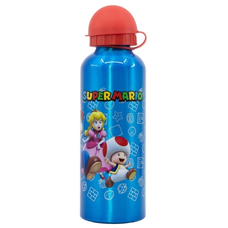 Botella Aluminio 530ml Super Mario | Ligera y divertida