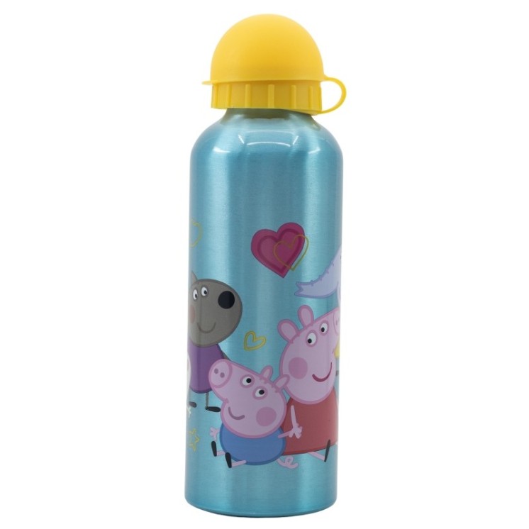 Botella aluminio 530ml Peppa Pig | Infantil, práctica y segura