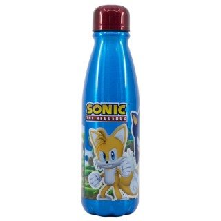 Botella infantil 600ml Sonic | Aluminio resistente y diseño divertido