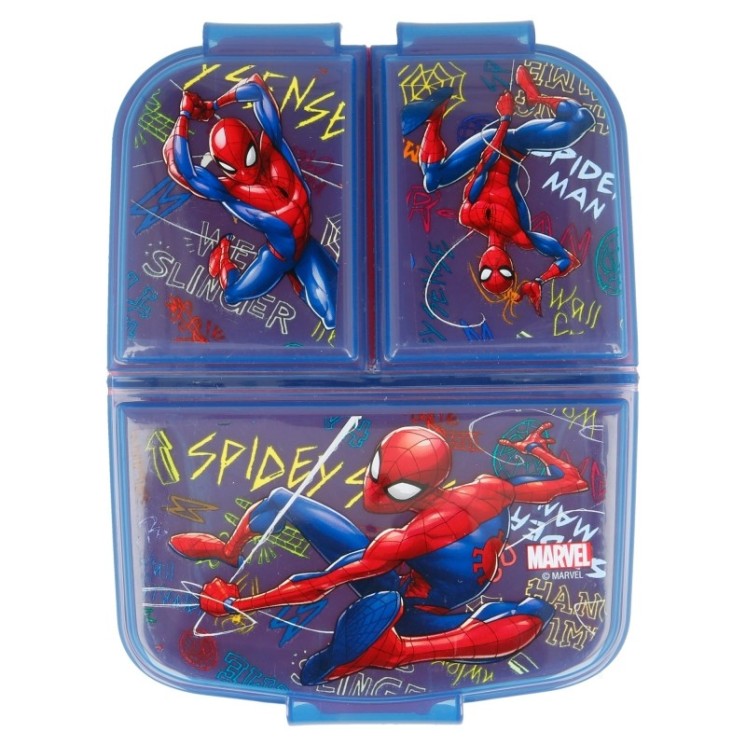 Sandwichera múltiple Spiderman Graffiti | Con compartimentos y diseño moderno