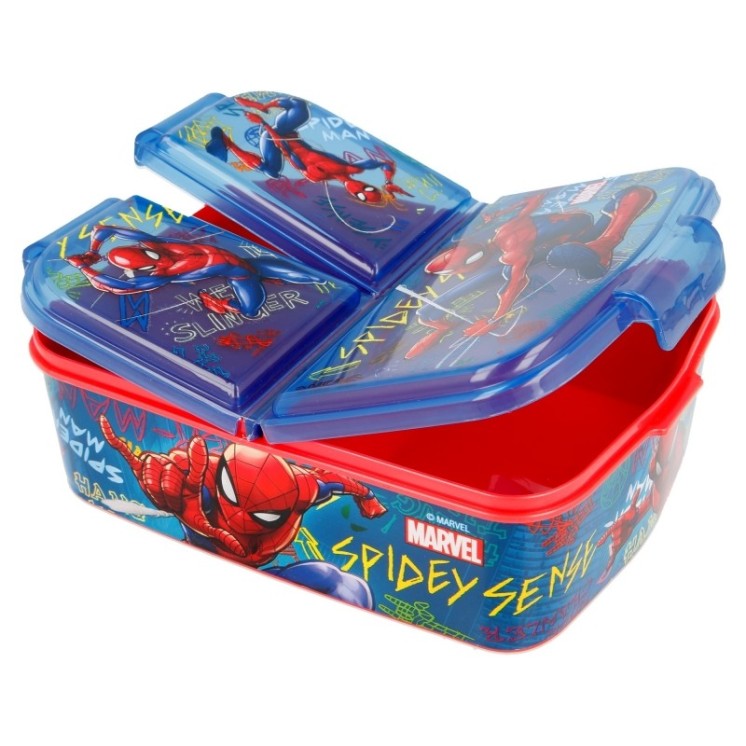 Sandwichera múltiple Spiderman Graffiti | Con compartimentos y diseño moderno