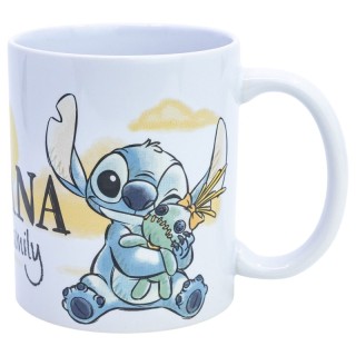 Taza cerámica 325ml Stitch y Angel | Diseño Ohana Disney
