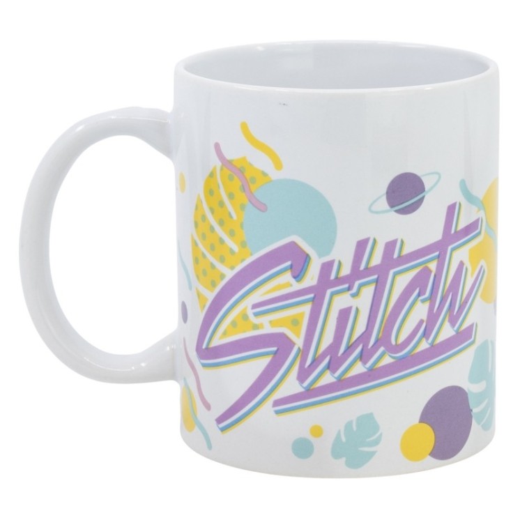 Taza cerámica 325ml Stitch Hawaiian Flower | Diseño tropical