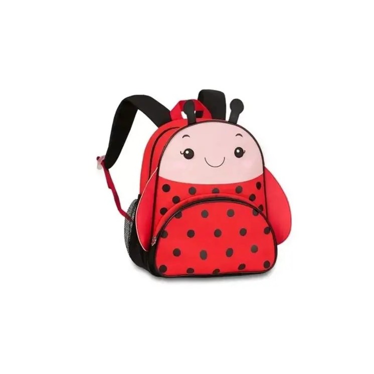 Mochila infantil Joaninha 13" | Diseño mariquita divertida