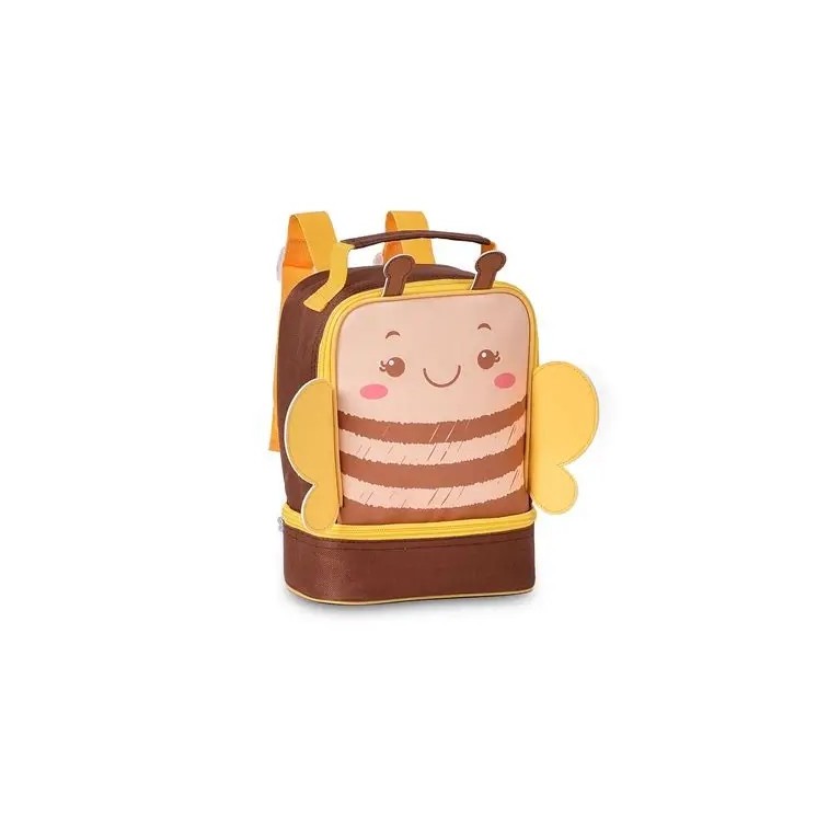Lancheira infantil Abelha 9" | Diseño divertido y térmico