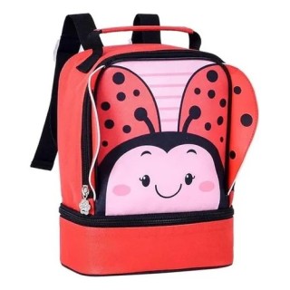 Lancheira infantil Joaninha 9" | Diseño de mariquita térmica