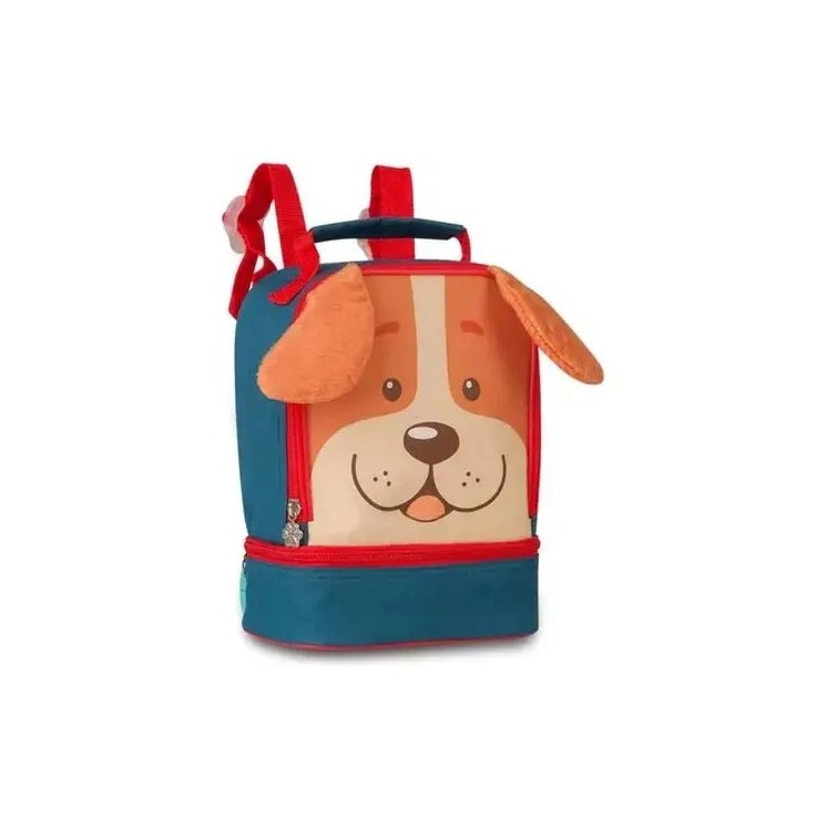 Lancheira infantil Cachorrinho marrom 9" | Diseño perrito térmica