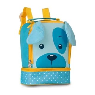 Lancheira infantil Cachorrinho azul 9" | Térmica y adorable