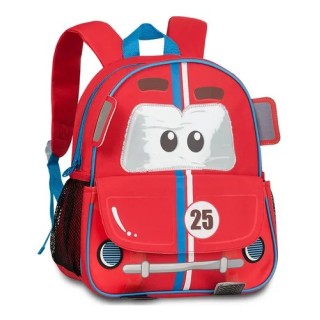 Mochila infantil Carrinho vermelho 13" | Mochila coche roja para niños