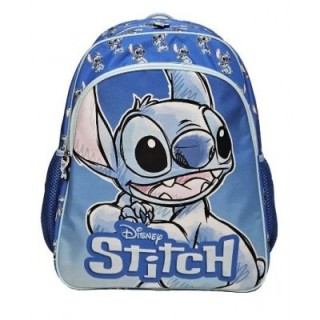 Mochila grande Stitch Blue | Espaciosa, cómoda y resistente