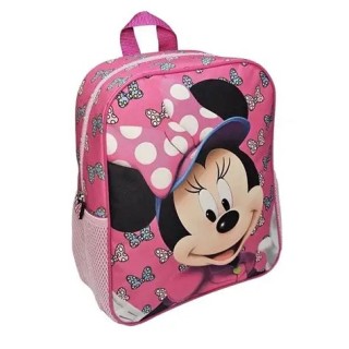 Mochila mediana Minnie lacitos | Escolar y cómoda para niñas