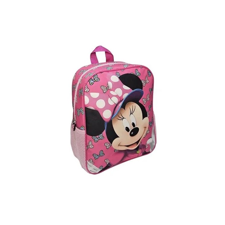 Mochila mediana Minnie lacitos | Escolar y cómoda para niñas