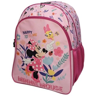 Mochila grande Minnie pajaritos | Espaciosa y cómoda para el colegio