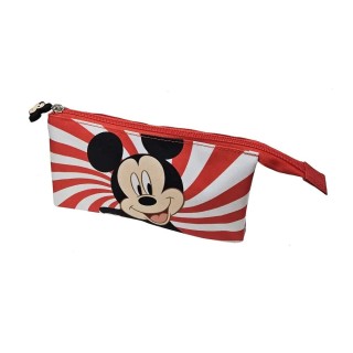 Portatodo triple Mickey espiral | Estuche escolar con 3 compartimentos