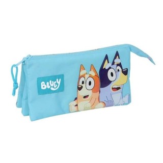 Portatodo triple Bluey Miniplay | Estuche escolar divertido