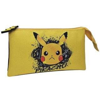 Portatodo triple Pokémon Skate Face | Gran capacidad escolar