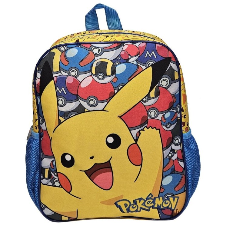 Mochila mediana Pokémon Classic | Pikachu y Pokéballs