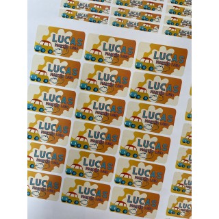 Etiquetas adhesivas escolares personalizadas – 56 pequeñas para lápices y 25 medianas para libros y libretas