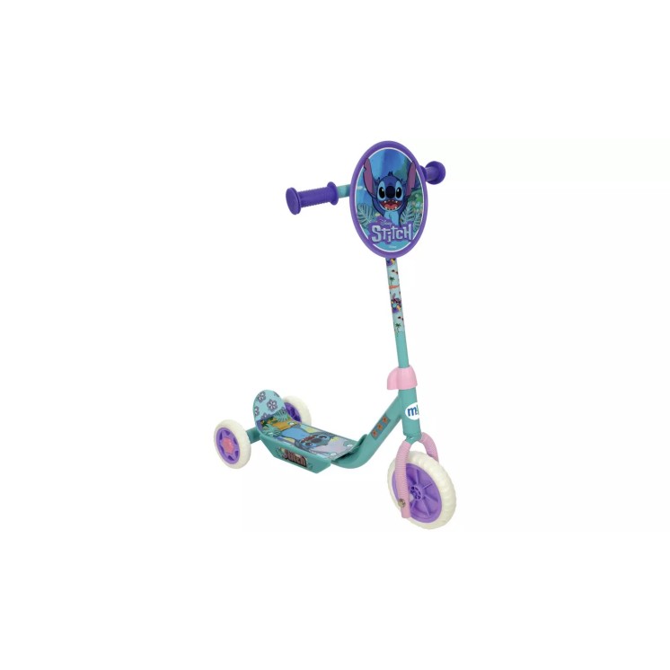 Patinete Infantil 3 Ruedas Stitch con Escudo Frontal | Desde 2 Años | Globos al Aire