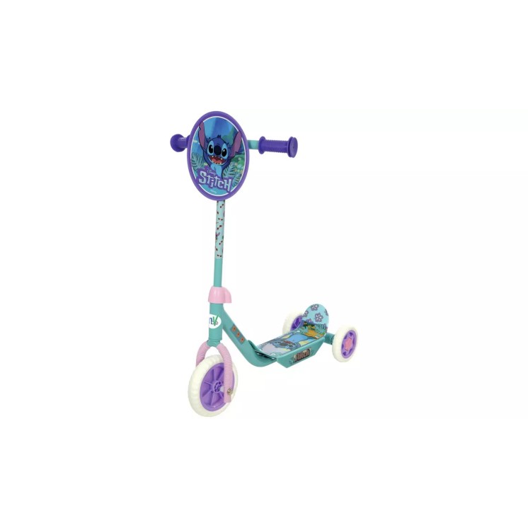 Patinete Infantil 3 Ruedas Stitch con Escudo Frontal | Desde 2 Años | Globos al Aire