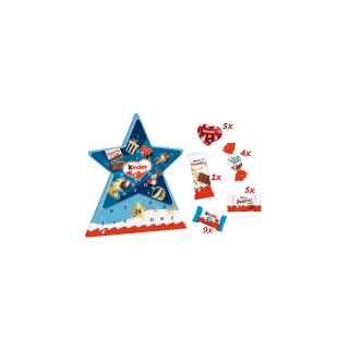 Calendario de Estrella de Kinder | 24 Mini Chocolates | Globos al Aire