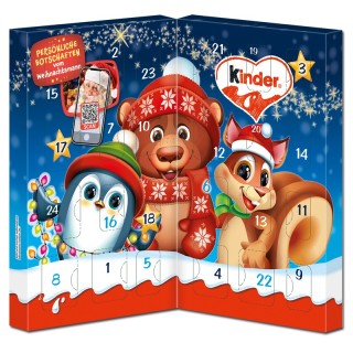 Calendario Kinder Formato Libro Pequeño | 24 Chocolatinas Kinder | Globos al Aire